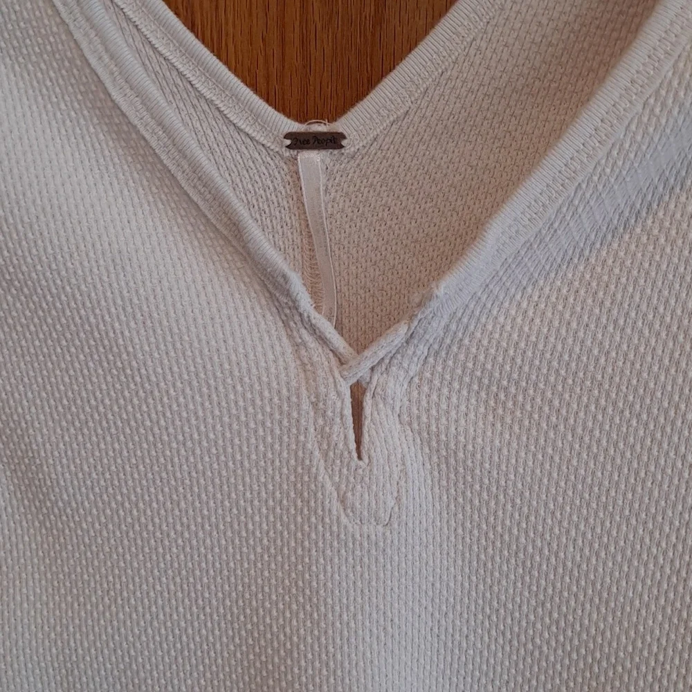 Free People We The Free Last Dance Thermal Top- Off White